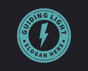 Electric Lightning Volt logo design