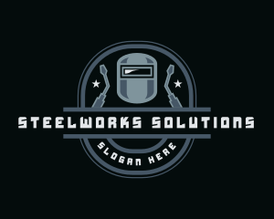 Welding Mask Repair Fabrication logo design