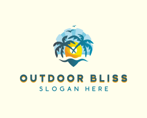 Island Beach Travel logo design