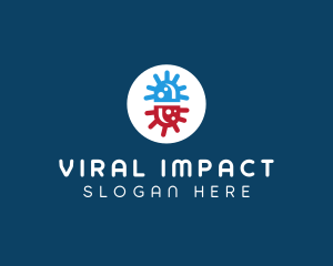 Virus Medical Capsule logo design