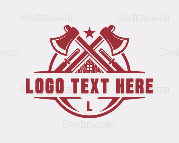 Carpentry Builder Tools Logo