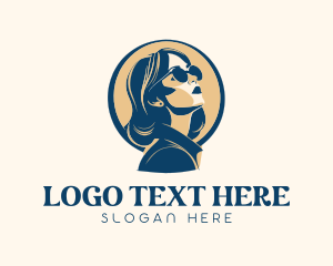Woman Fashion Sunglasses Logo