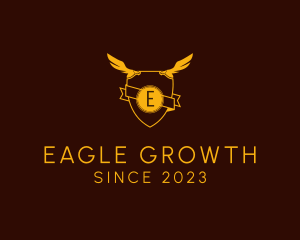 Eagle Wing Shield logo design