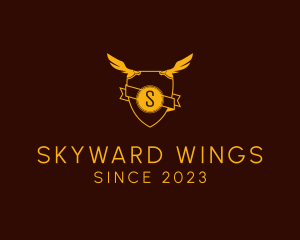 Eagle Wing Shield logo design