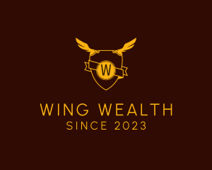 Eagle Wing Shield logo design