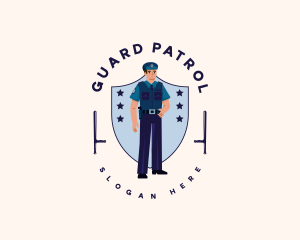 Police Officer Baton logo