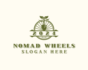 Wheel Tree Shovel logo design