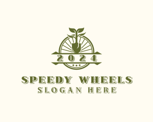 Wheel Tree Shovel logo design