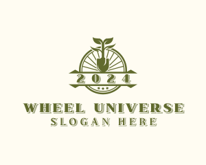 Wheel Tree Shovel logo design