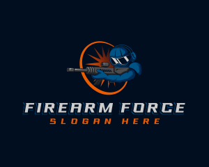 Soldier Gun Gaming logo design