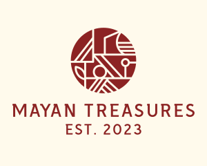 Geometric Mayan Art logo