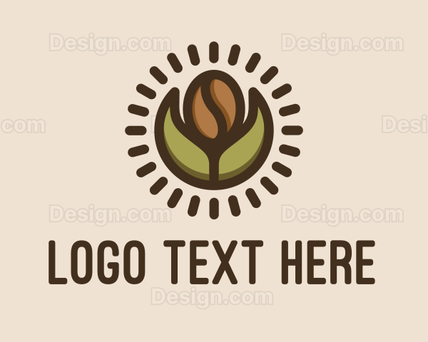 Coffee Bean Leaf Logo