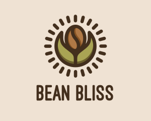 Coffee Bean Leaf logo design