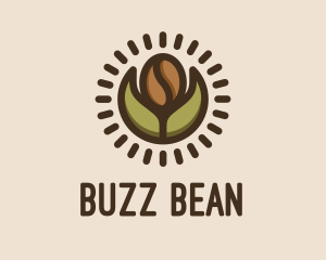 Coffee Bean Leaf logo design