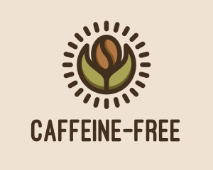 Coffee Bean Leaf logo design