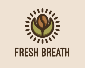 Coffee Bean Leaf logo design