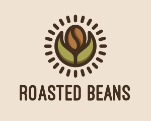 Coffee Bean Leaf logo design