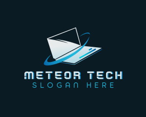 Computer Laptop Tech logo design