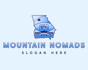 Georgia Stone Mountain logo design