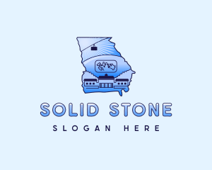 Georgia Stone Mountain logo design