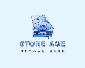 Georgia Stone Mountain logo design