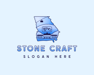 Georgia Stone Mountain logo design