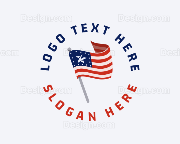 National American Flag Logo