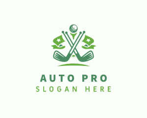 Sports Golf Clubs Logo