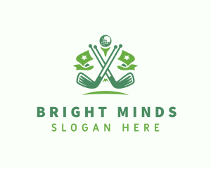 Sports Golf Clubs Logo