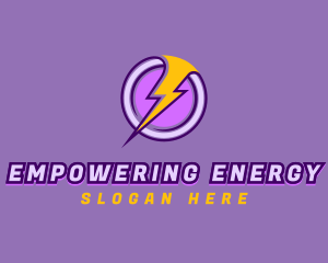 Energy Lightning Power logo design