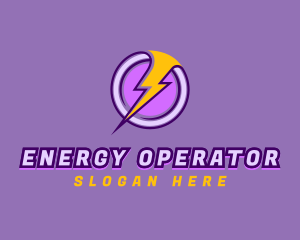 Energy Lightning Power logo design