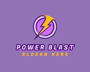 Energy Lightning Power logo design