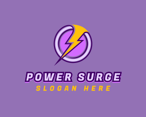 Energy Lightning Power logo design