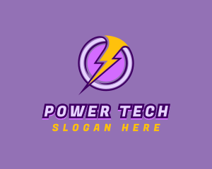 Energy Lightning Power logo design