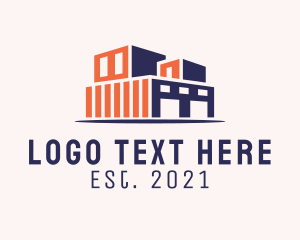 Storage Warehouse Building logo