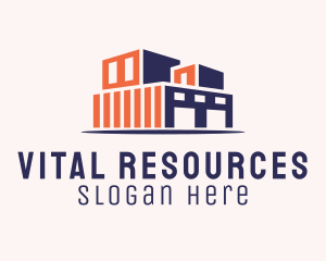 Storage Warehouse Building Logo