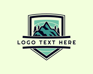 Mountain Tree Outdoor Hiking Logo