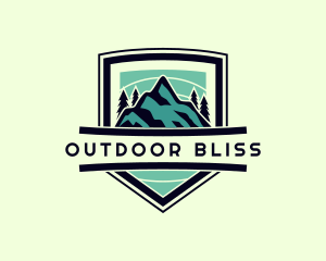 Mountain Tree Outdoor Hiking logo design