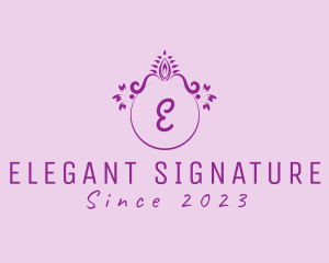 Victorian Elegant Ornament Boutique logo design