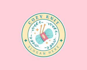 Crochet Needle Wool Yarn logo design