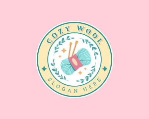 Crochet Needle Wool Yarn logo design