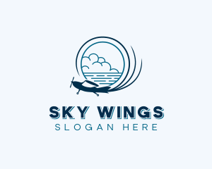 Flight Aviation Pilot logo design