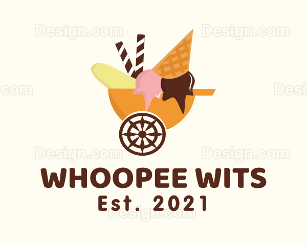 Ice Cream Cart Logo