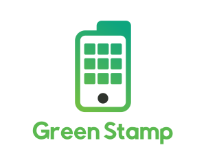 Green Mobile Documents logo design