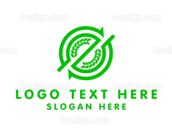 Organic Farm Vegan Logo