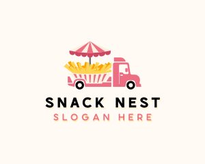 Fries Food Truck logo design