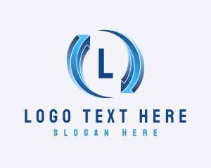 Gradient Arrow Loop  Logo