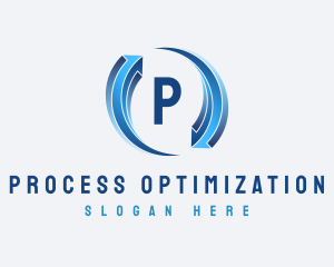 Gradient Arrow Loop  logo