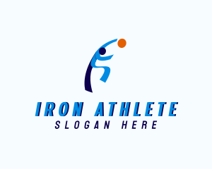 Volleyball Sports Athlete  logo design