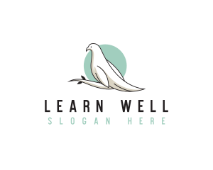 Wellness Wildlife Dove  logo design